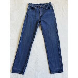Vintage Levis 505 Jeans 31x30 Med Wash Straight Blue Orange Tab Denim